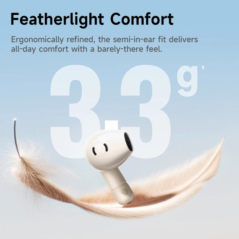 Auriculares Sem Fios Baseus Bass BS2 Lite TWS – Formato Conforto & Bateria até 40 Horas