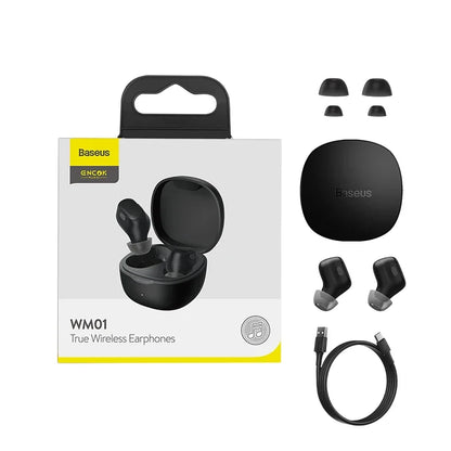Auriculares Sem Fios Baseus Encok WM01 TWS Bluetooth – Ultra Compactos
