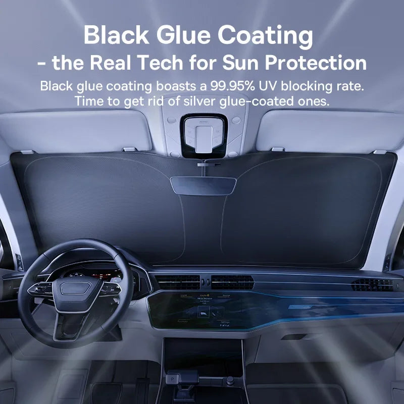 Guarda-Sol Auto Dobrável Baseus GoTrip DT1 – Proteção UV e Isolamento Térmico Sem Varões
