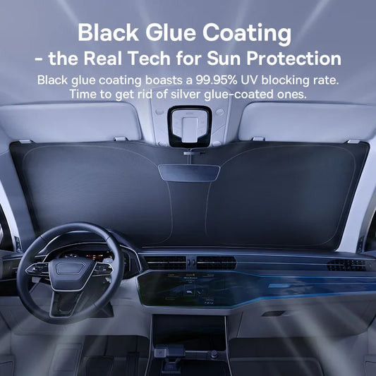 Guarda-Sol Auto Dobrável Baseus GoTrip DT1 – Proteção UV e Isolamento Térmico Sem Varões