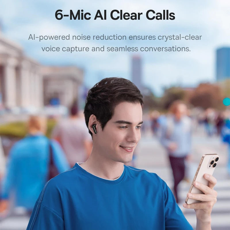 Auriculares Sem Fios Baseus Bass BP1 Pro TWS – Cancelamento de Ruído Adaptativo ANC & Som Hi-Res LDAC