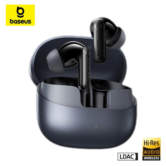 Auriculares Sem Fios Baseus Bass BP1 Pro TWS – Cancelamento de Ruído Adaptativo ANC & Som Hi-Res LDAC