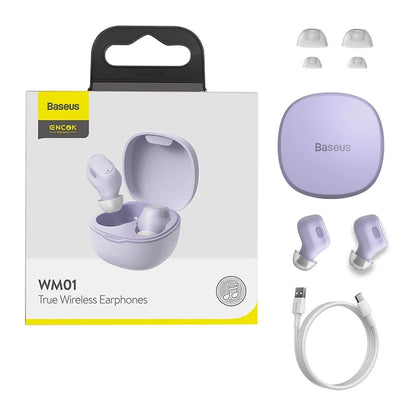 Auriculares Sem Fios Baseus Encok WM01 TWS Bluetooth – Ultra Compactos