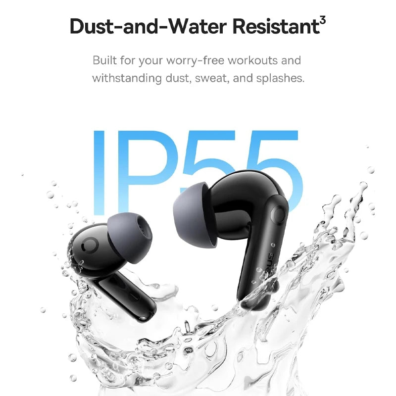 Auriculares Sem Fios Baseus Bass BP1 Pro TWS – Cancelamento de Ruído Adaptativo ANC & Som Hi-Res LDAC