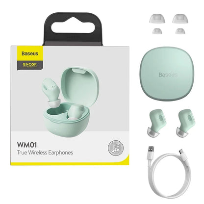 Auriculares Sem Fios Baseus Encok WM01 TWS Bluetooth – Ultra Compactos