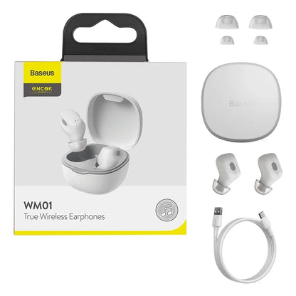 Auriculares Sem Fios Baseus Encok WM01 TWS Bluetooth – Ultra Compactos