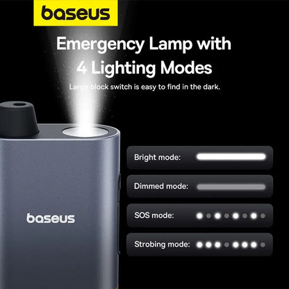 Martelo de Emergência Auto Baseus 3-em-1 – Quebra-Vidros, Corta-Cintos e Lanterna LED